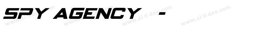 spy agency普通字体转换